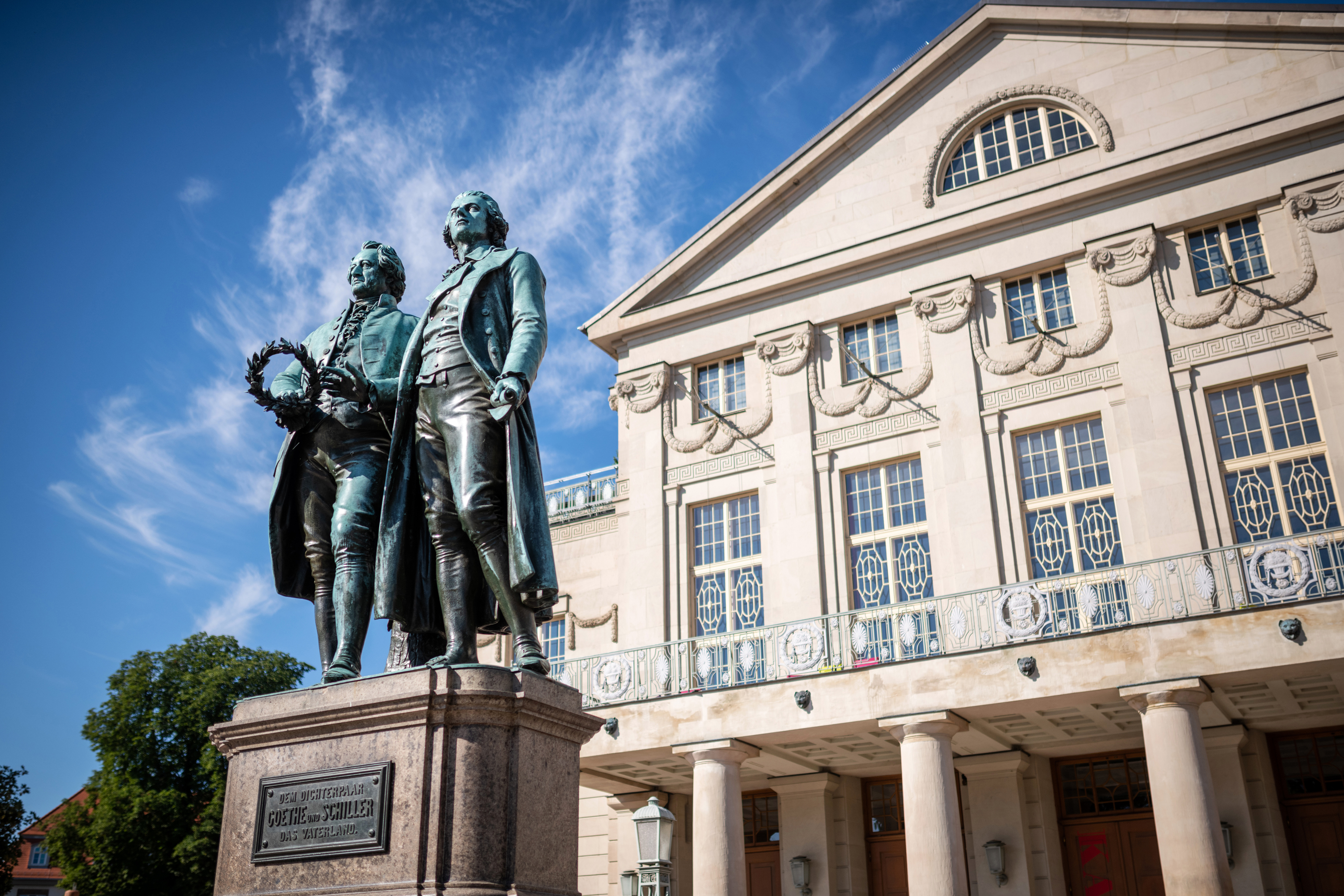 Weimar Goethe und Schiller Denkmal Foto Thomas Mller weimar GmbH