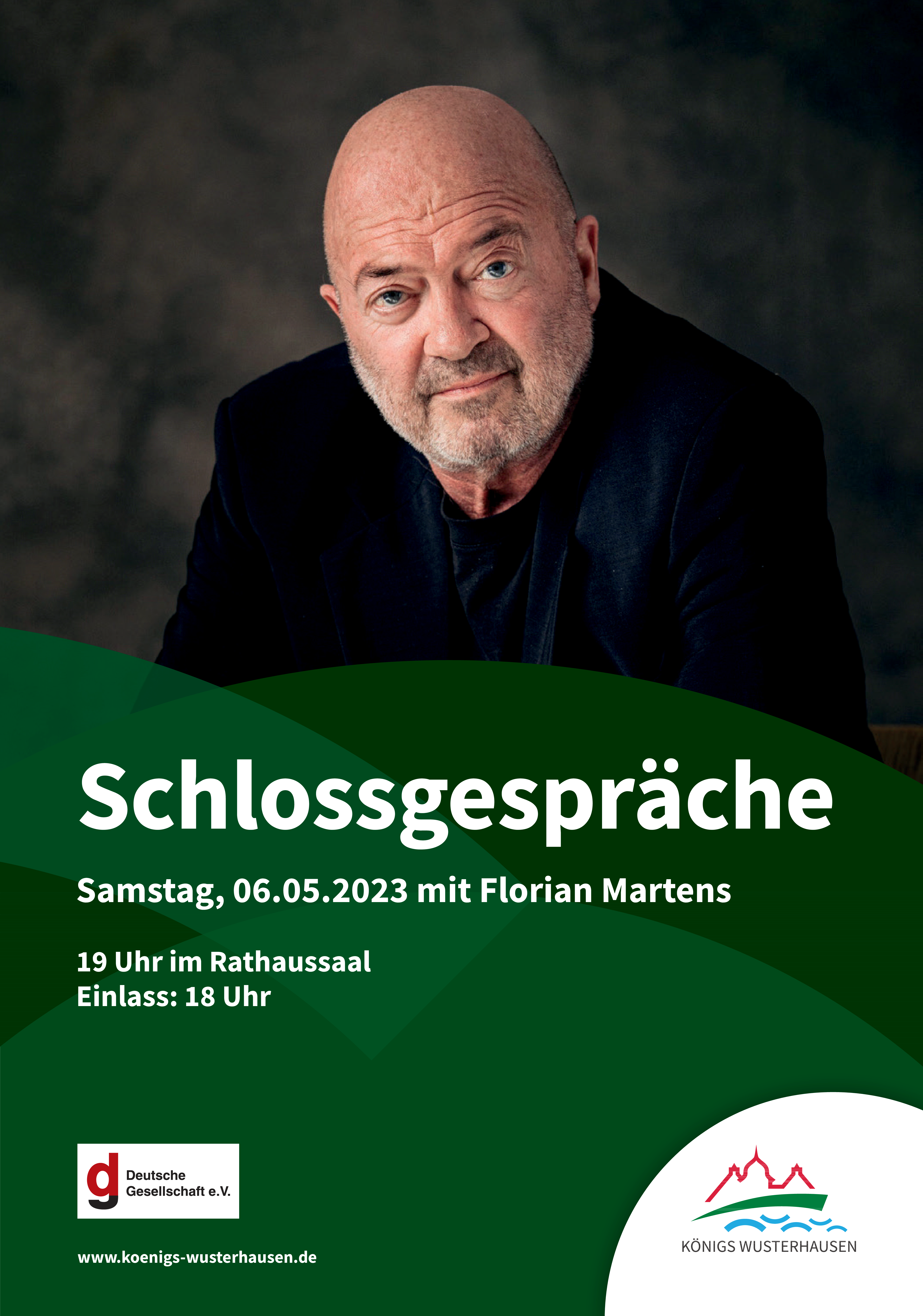 Plakat Schlossgesprche Florian Martens 06052023