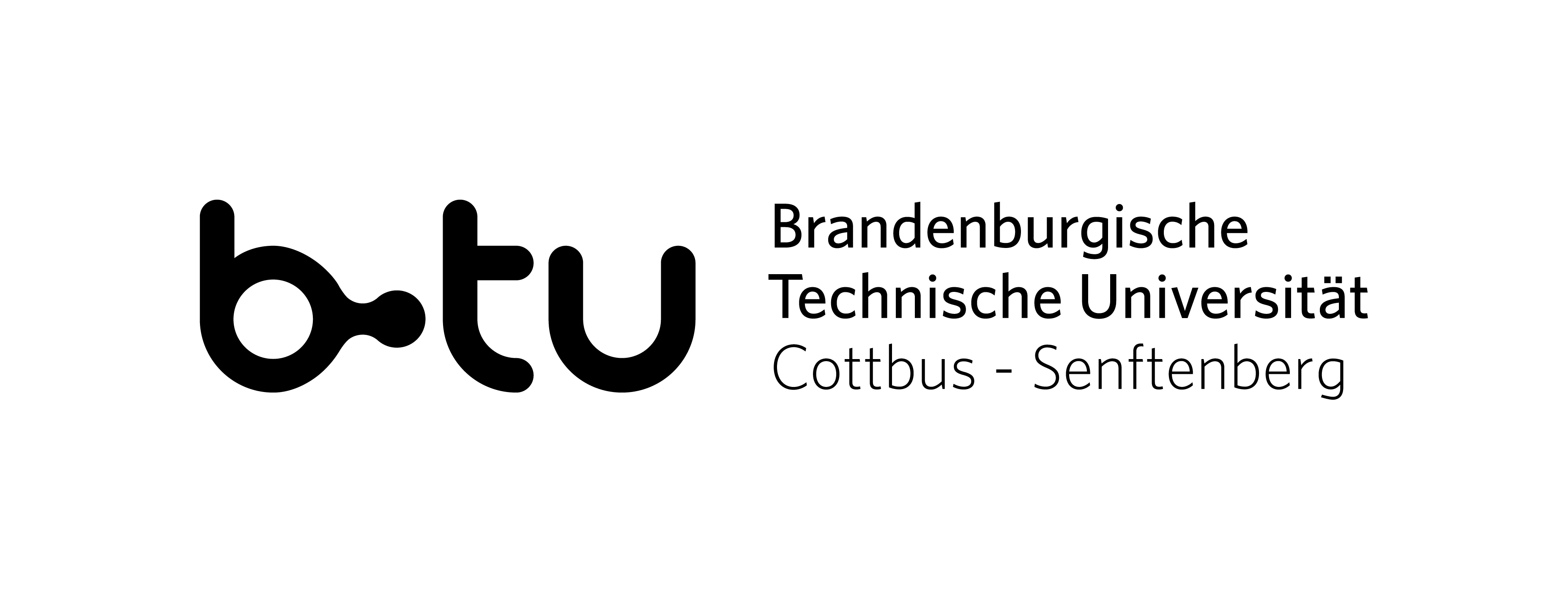 BTU Logo Standardversion deutsch SW