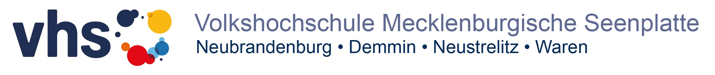 Logo Volkshochschule MecklenburgischeSeenplatte