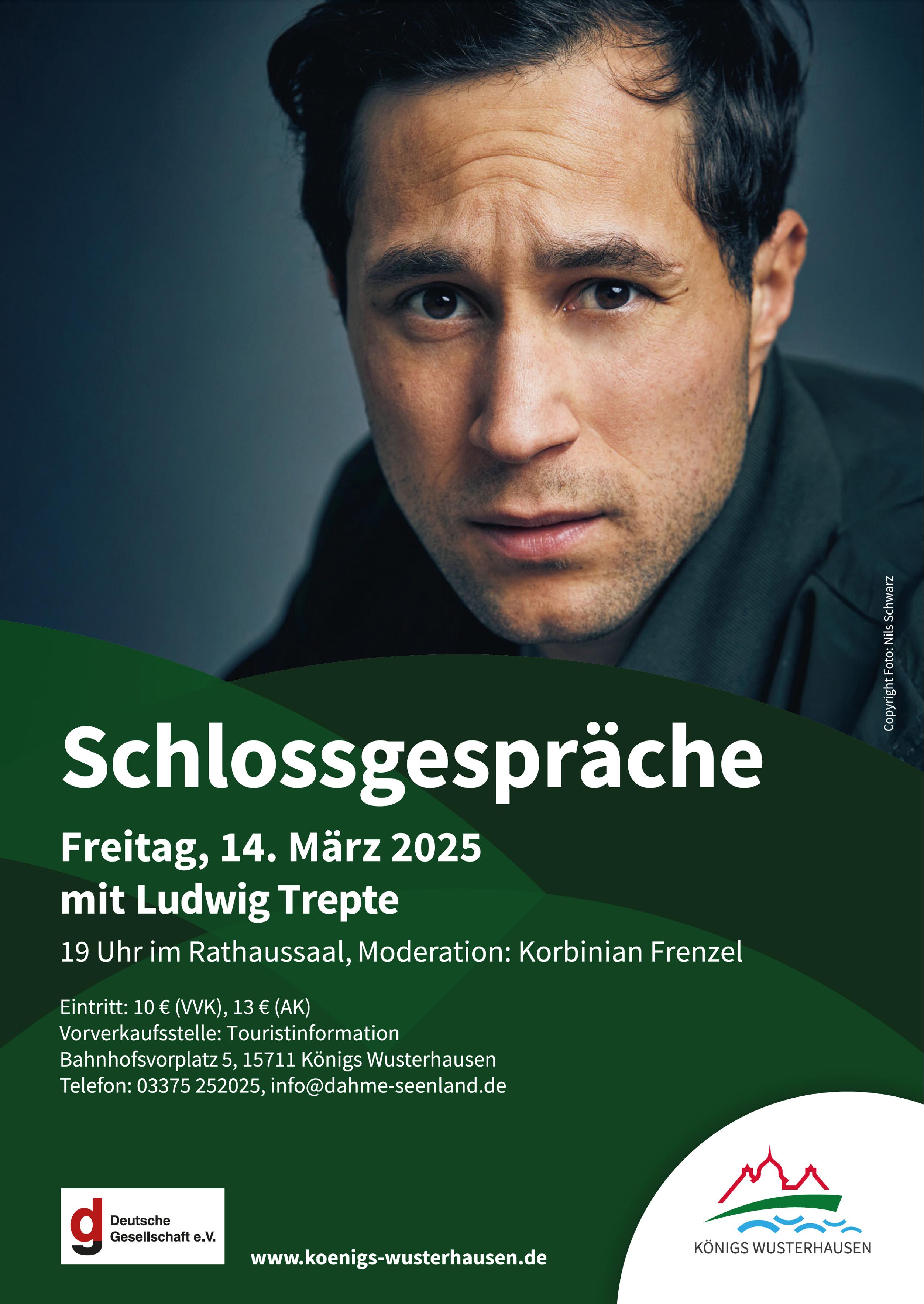 Plakat Schlossgespraeche Ludwig Trepte